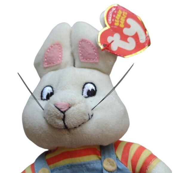 TY Beanie Baby MAX the Rabbit from Nickelodeon’s TV Show Max & Ruby 7" Tall 2011 - Picture 8 of 8